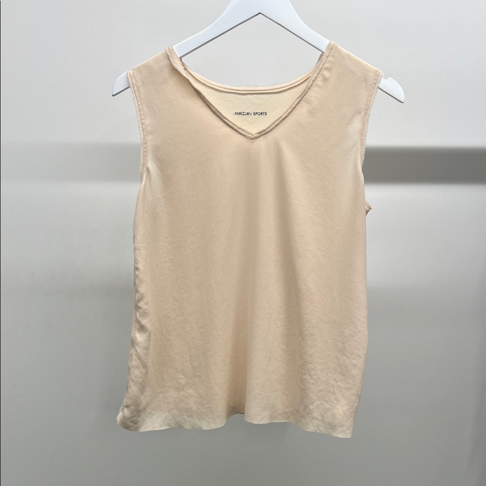 Cream Sleeveless Tank Top
